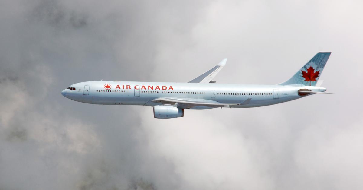 The Engage Corridor Project’s first trial flight of an Air Canada A330 on August 9 demonstrated better-than-expected fuel and emissions reductions. (Photo: Air Canada)