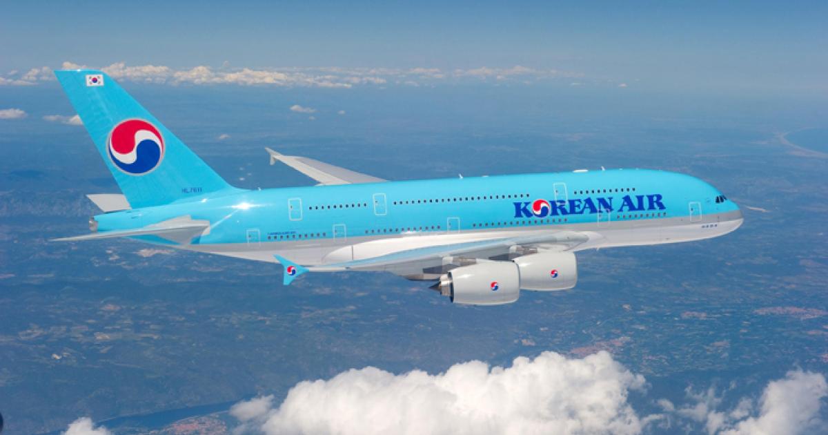 Korean Air Takes Its First Airbus A380 | Aviation International News