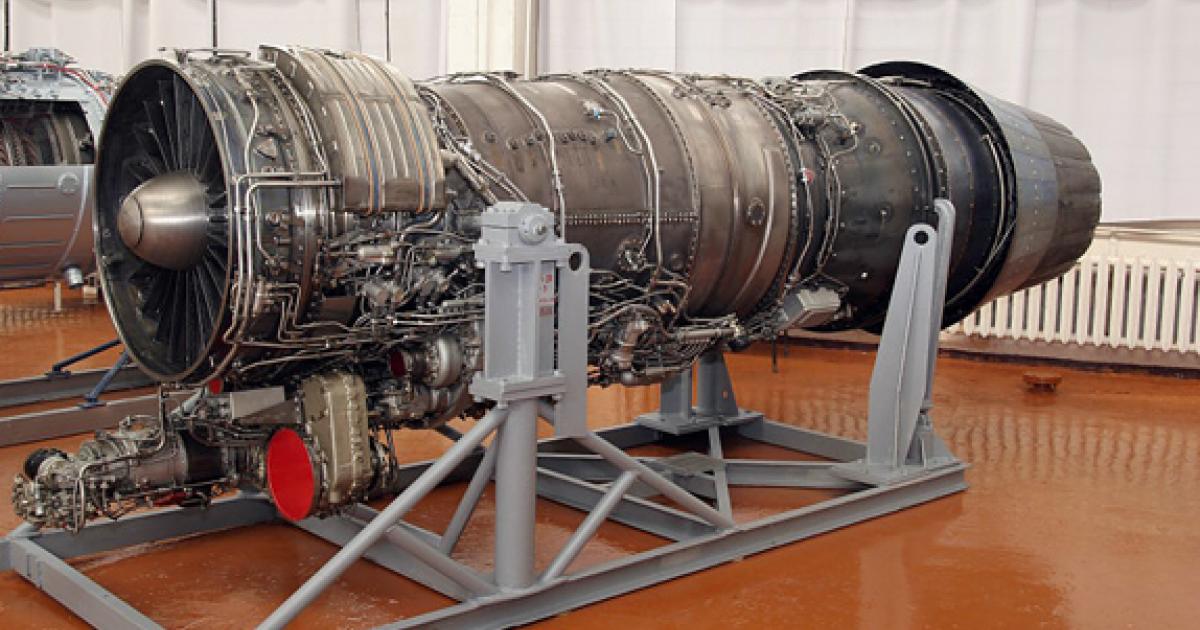 The AL-31FN is based on the standard Su-27 engine but is reconfigured to suit it to single-engine applications. (Photo: NPO Saturn)