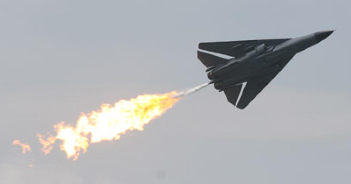 Now committed to the history books, the F-111 demonstrates its trademark ”dump and burn” party-piece. (Photo: David Donald)