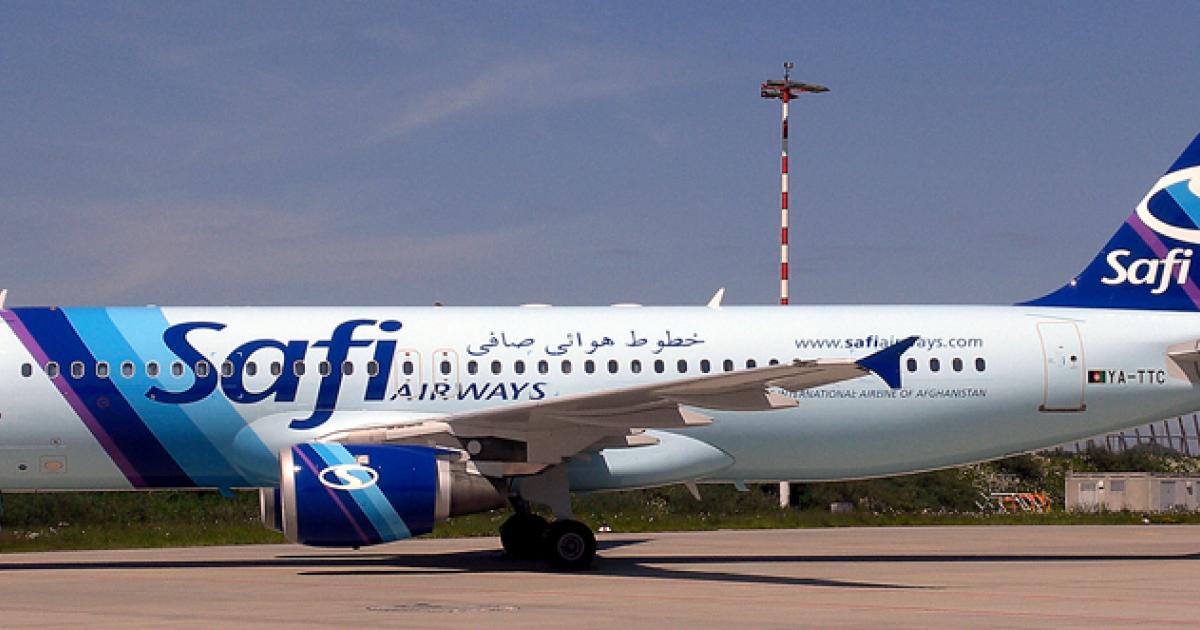The rebuilding of Afghanistan’s economy will depend on air transport, and independent carrier Safi Airways is trying to take the lead in expanding international services with, among other types, a second Airbus A320. (Photo: Safi Airways)