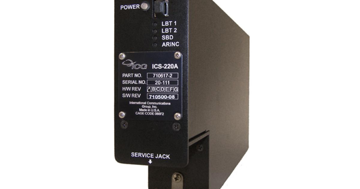 ICG NxtLink Series ICS-220A Iridium Communications System combines data modem and dual voice/data transceivers. (Photo: ICG)