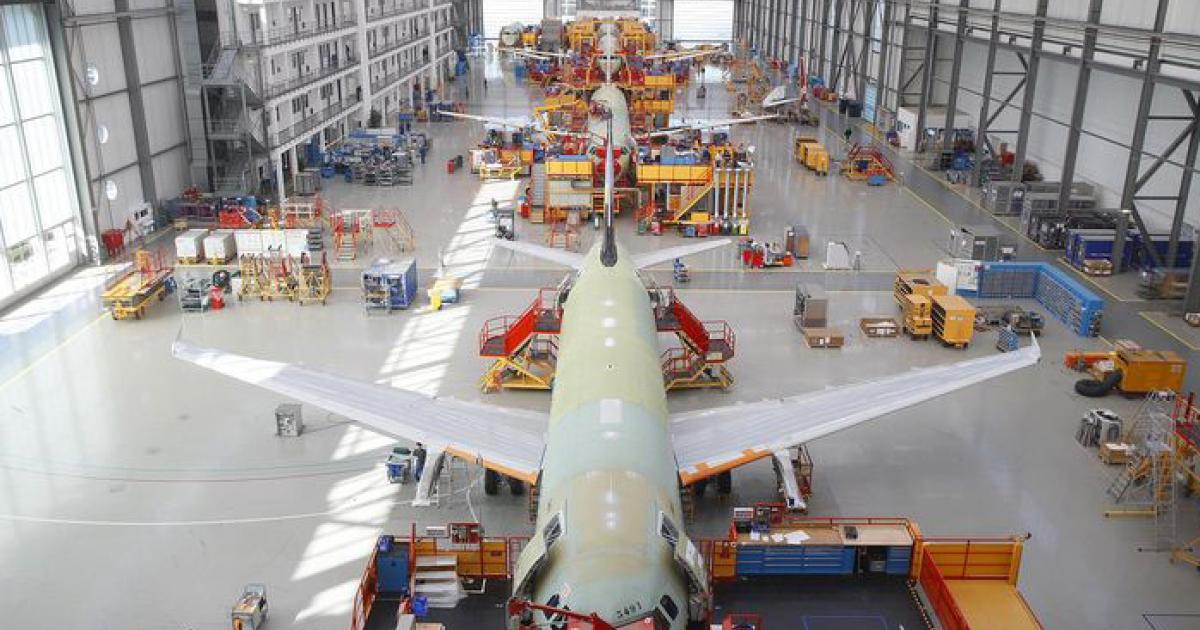 Airbus this spring decided to raise its A320 production rate to 42 a month starting in 2013, but supply-chain limits could thwart aspirations to go to 44. (Photo: Airbus)