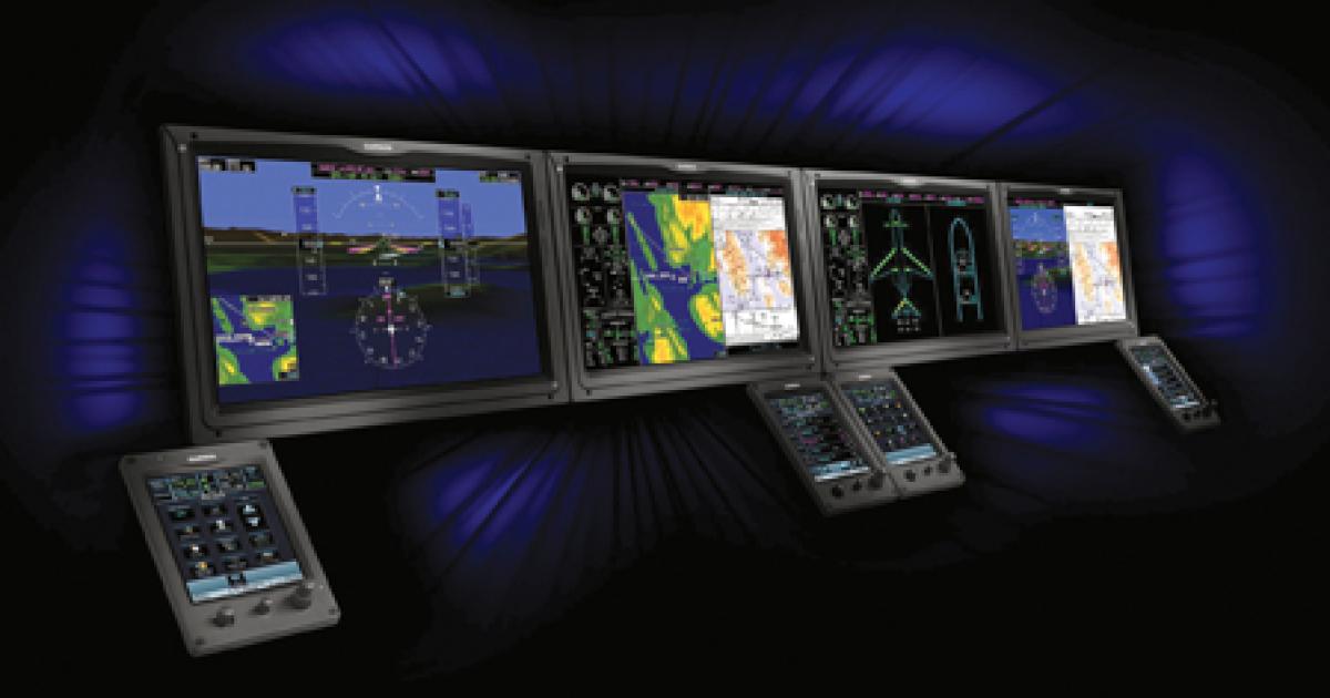 Garmin’s G5000 integrated avionics system is intended for light to ultra-long-range business jets certified under the FAA’s Part 25 rules. Cessna Aircraft is the launch customer. 