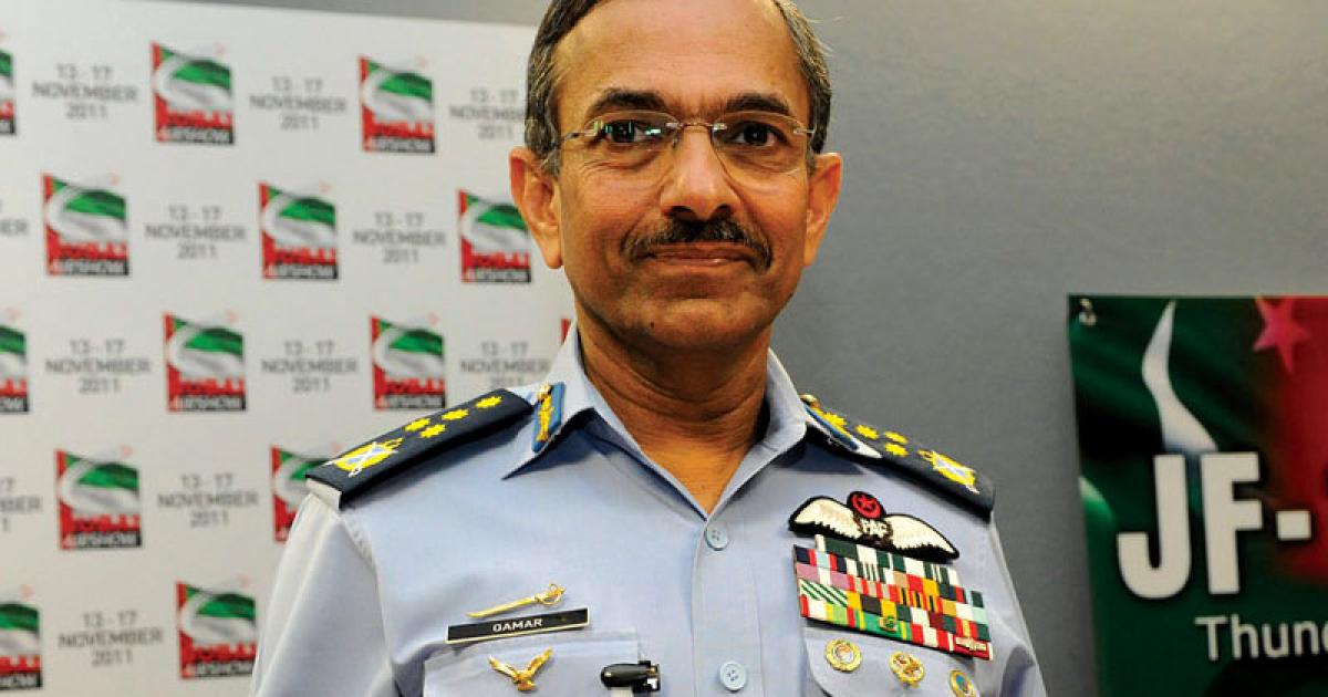 Air Chief Marshall Rao Qamar Suleiman has revealed details of a major air campaign conducted by the Pakistan Air Force against terrorists in the tribal areas (Photo: Chris Pocock) 