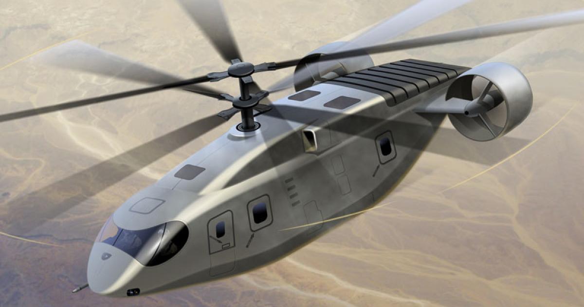 AVX Aircraft Co. has proposed this compound design for the U.S. Army’s future Joint Multi-Role helicopter. The same design is also being advanced for the Navy’s medium range, maritime unmanned aerial system. (Photo: AVX Aircraft Co.)