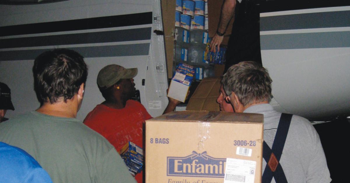 After the January 2010 earthquake in Haiti, AERObridge helped deliver 1.4 million pounds of supplies to the country. 