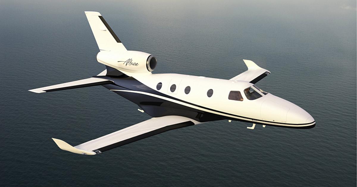 The future of the PiperJet Altaire appears hazy, as Piper has put the single-engine jet program under review.