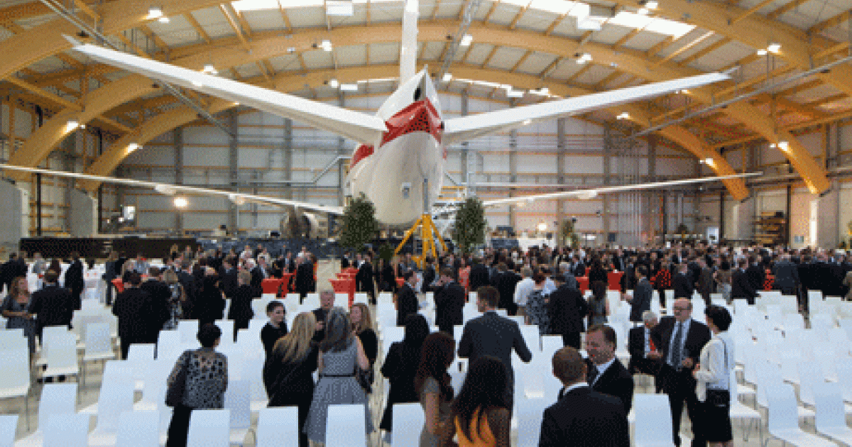 Amac Aerospace opened its third hangar at Basel, Switerland, this week.