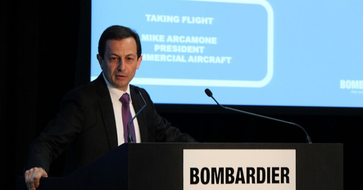 Bombardier Commercial Airplanes president Mike Arcamone insists the C Series will fly by year-end. (Photo: Bombardier) 