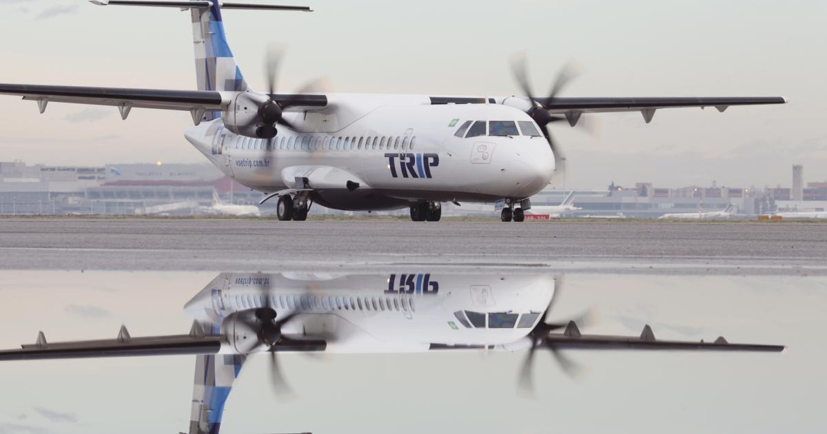 Common fleets of ATR 72-600s could significantly ease the integration of Azul and Trip.  (Photo: ATR)