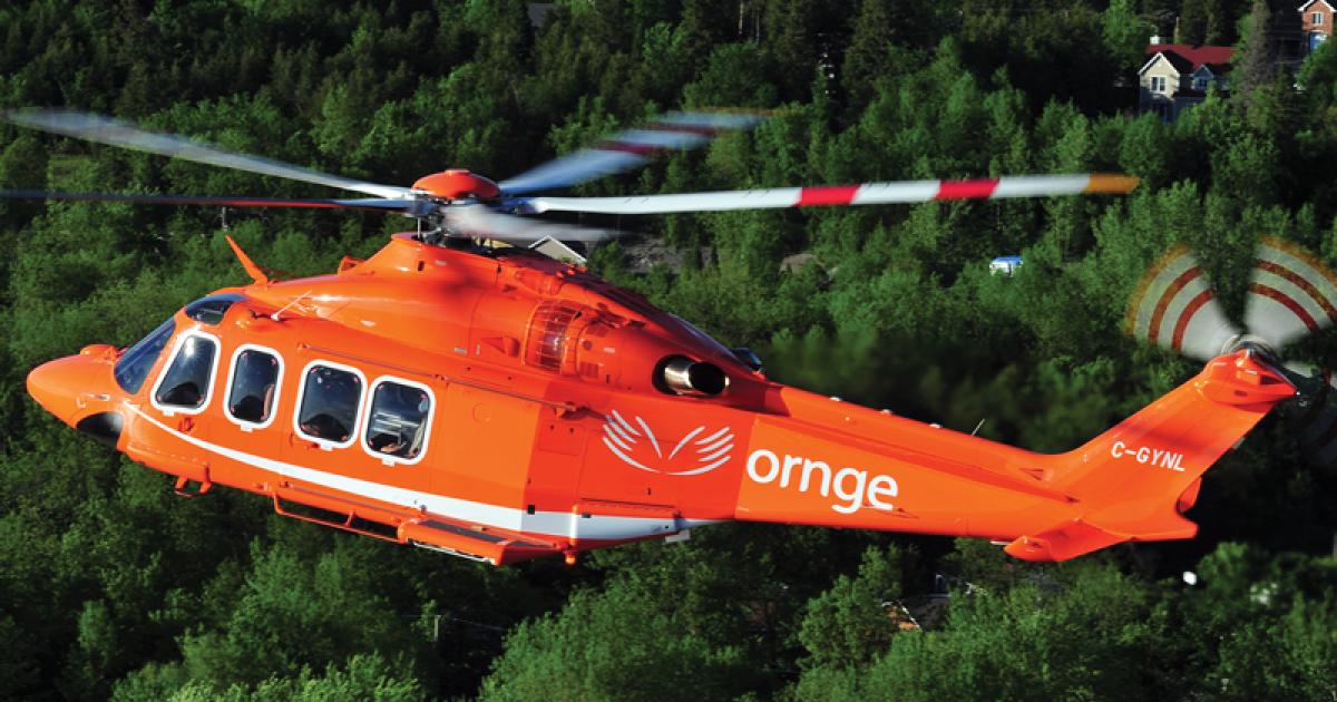 Ornge operates a fleet of 12 AgustaWestland AW139s (10 in service) as well as 10 Pilatus PC-12s.