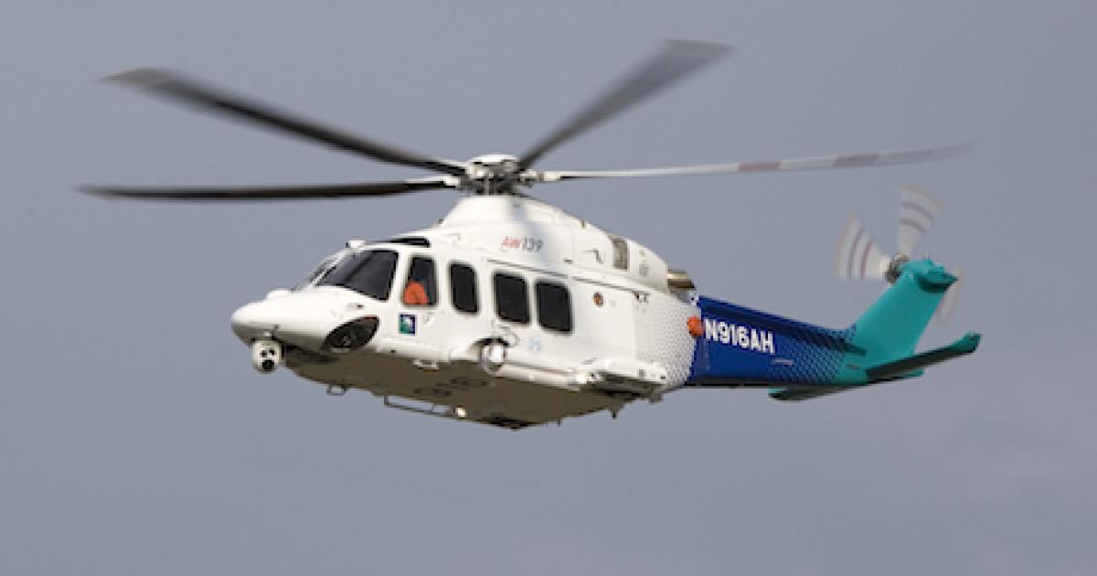 So far, AgustaWestland has sold 580 AW139 helicopters, with 450 units having been delivered. It hopes its good fortune will translate to its two new helicopters–the AW169 and AW189.