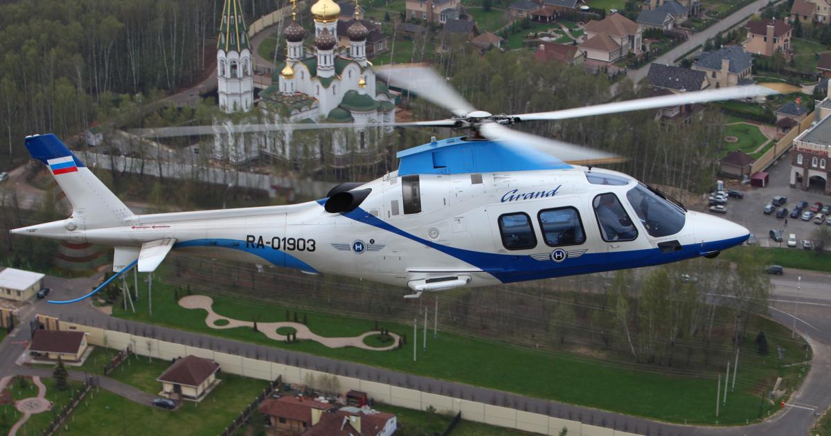 Restrictions on operating helicopters are boosting sales prospects there for manufacturers like Agusta Westland.