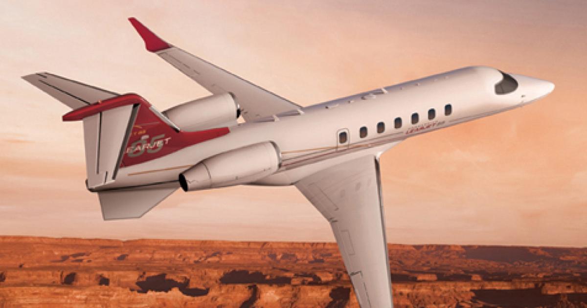 Bombardier’s Learjet 85 is on track for first flight later this year.