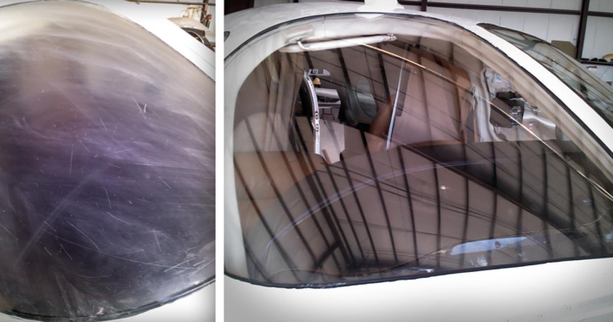 Clear 4 Take Off provides cockpit and cabin window restoration at a customer's location. 