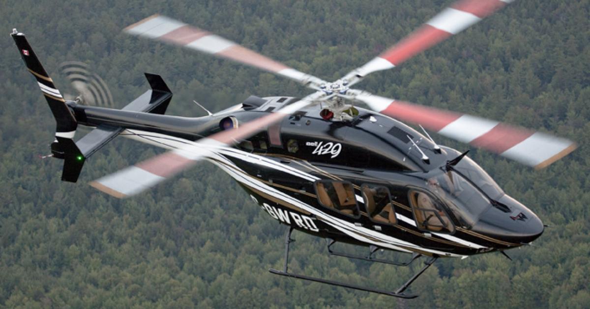 The Federal Court of Canada found that the skid gear on the two prototypes of the Bell 429 infringed Eurocopter’s patent. That gear is not on production Bell 429s.