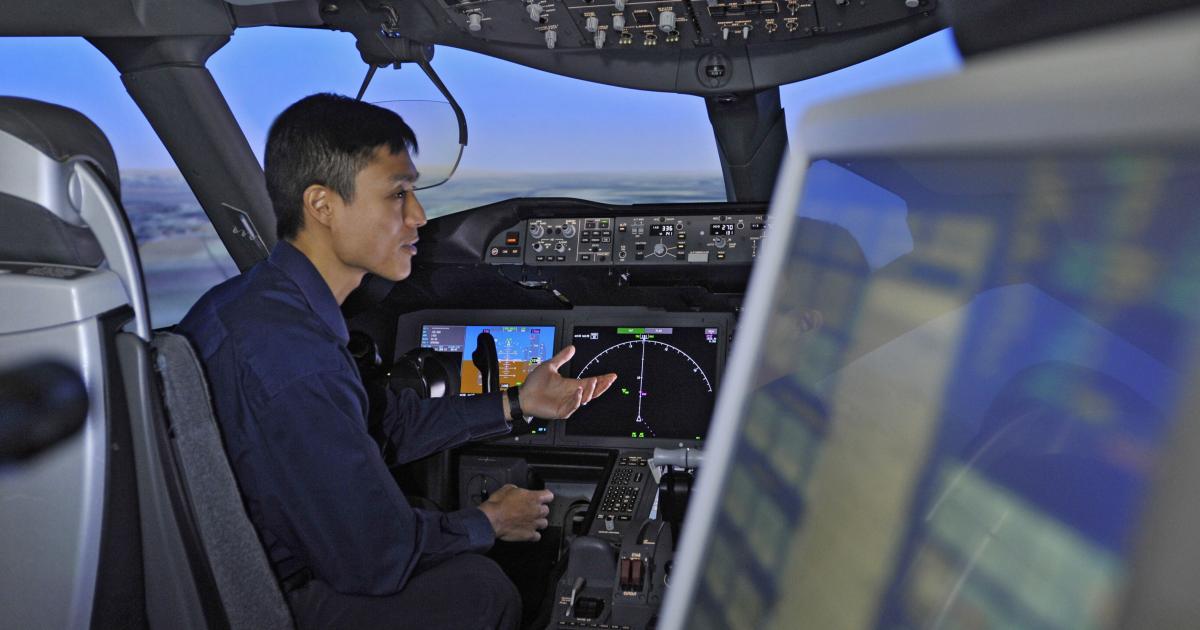 Boeing sees a need for 185,600 new pilots in the Asia-Pacific region over the next 20 years.