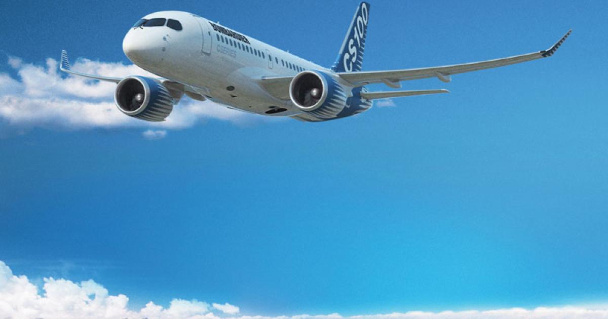 Parts continue to arrive at Bombardier’s CIASTA facility in Mirabel each day for function and reliability testing. Bombardier has completed a significant portion of the detailed design phase of its 100- to 125-seat CS100, as it prepares for first flight during next year’s second half. 