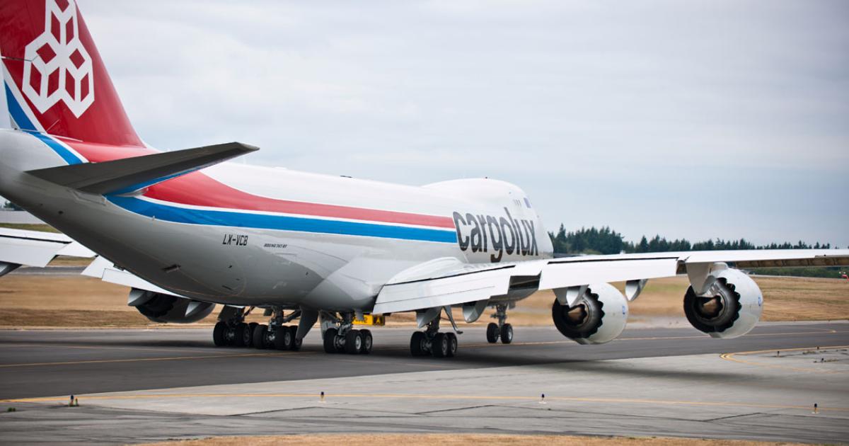 Boeing will deliver the first 747-8F to Cargolux today. (Photo: Cargolux) 