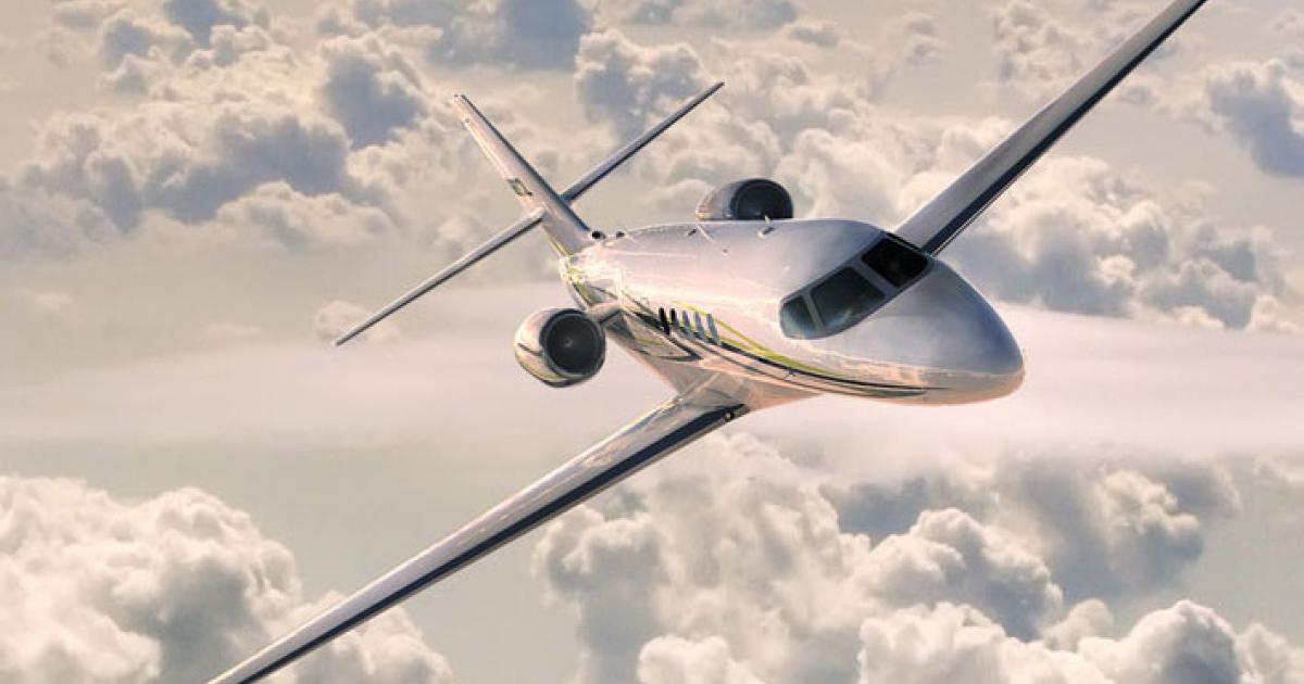 Cessna today unveiled a new midsize business jet called the Citation Latitude.