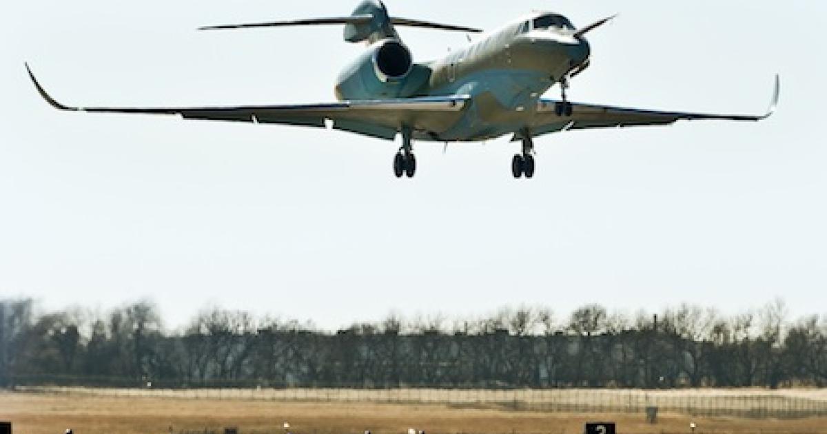 The Cessna Citation Ten made its first flight on January 17, 2012 from Wichita Mid Continent Airport.