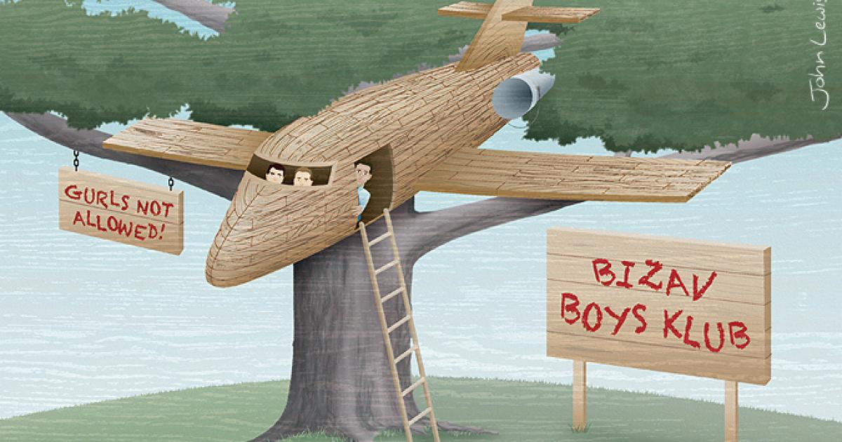 The Bizav Boys' Club (illustration by John T. Lewis)
