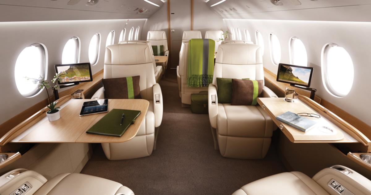 The Falcon 2000S is a lower-cost deriviative of the Falcon 2000. The 2000S has less range and a less customizable cabin than the Falcon 2000, but Dassault is betting that those are trades customers will make to keep the price under $25 million.