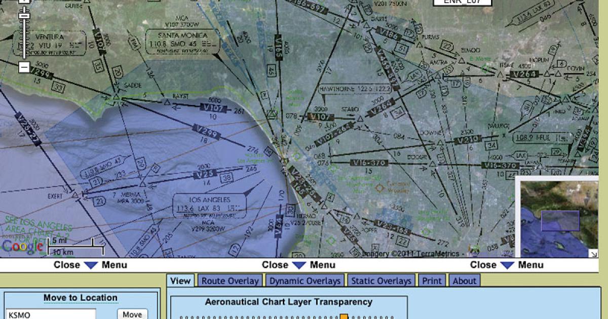DTC Duat features en-route low- and high-altitude charts, which can be displayed in user-selected transparency levels, showing surface details behind the airways.  