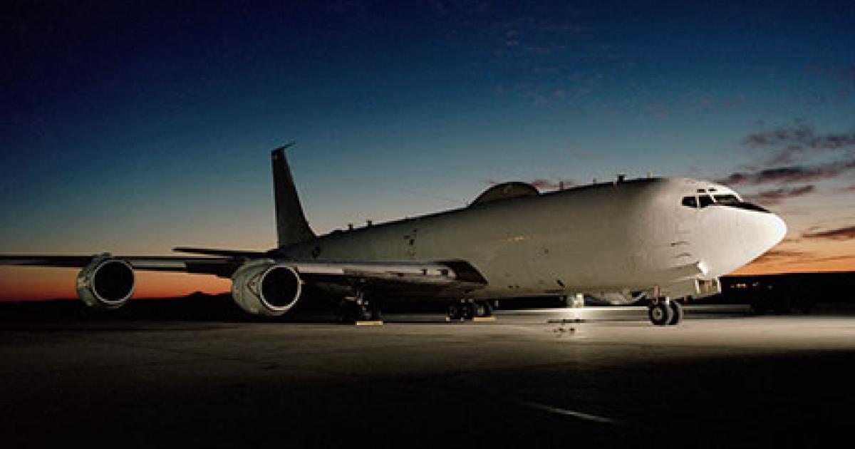 The Internet protocol bandwidth expansion upgrade provides more reliable and robust communications on board the Navy’s E-6B Mercury. (Photo: Navair)