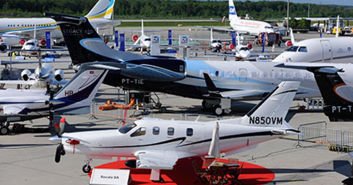 The 13th annual European Business Aviation Convention & Exhibition (EBACE) opens at the Palexpo center in Geneva next week. (Photo: Mark Wagner)