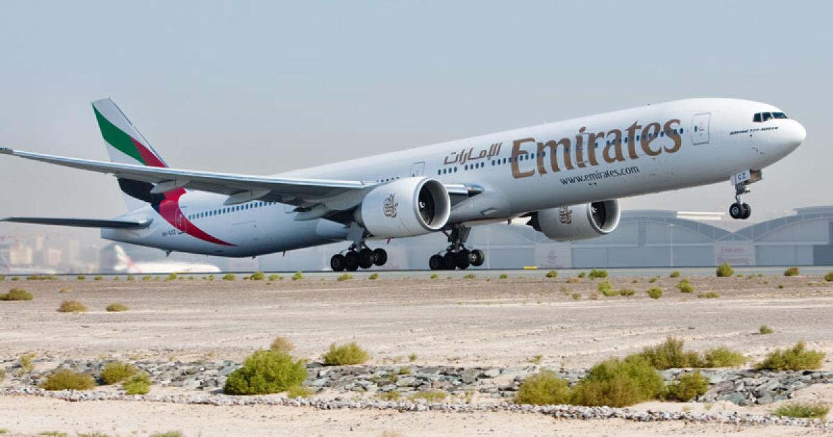 Emirates' fleet of 94 Boeing 777s makes it the world's largest operator of the twin-aisle airliner.