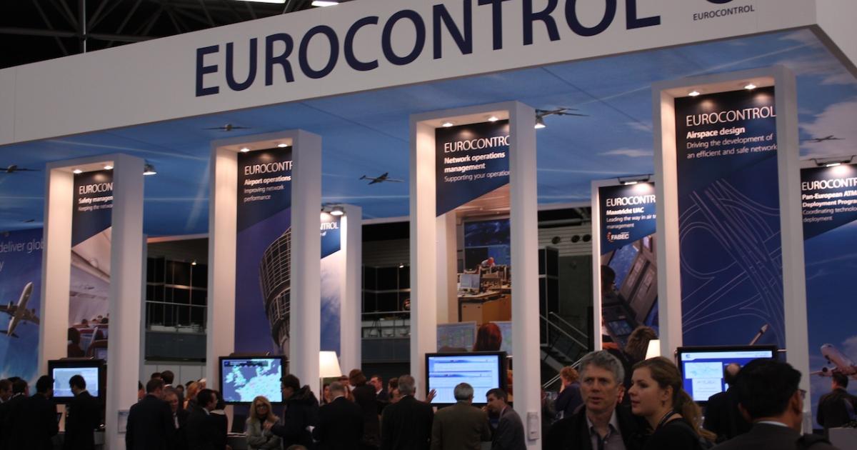 The European Commission last September appointed Eurocontrol, an exhibitor at the March 6 to 8 ATC Global conference in Amsterdam, the role of “network manager” to implement common procedures across the European airspace system. (Photo: Ian Sheppard)