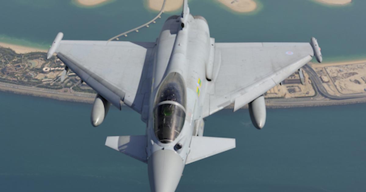 A knowledgeable British source told AIN that the Emiratis will now hold a formal competition for new fighter jets, and had just issued a request for proposals (RfP) to the UK government for the Eurofighter Typhoon.