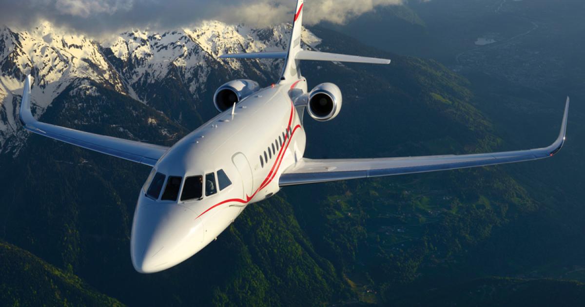 Dassault’s new, widebody Falcon 2000LXS is designed with forward-edge wing slats that offer a reduction in Vref speed to 107 knots, a 4,675-foot takeoff distance and 2,300 feet for landing. Sticker price is expected to be $32.8 million.