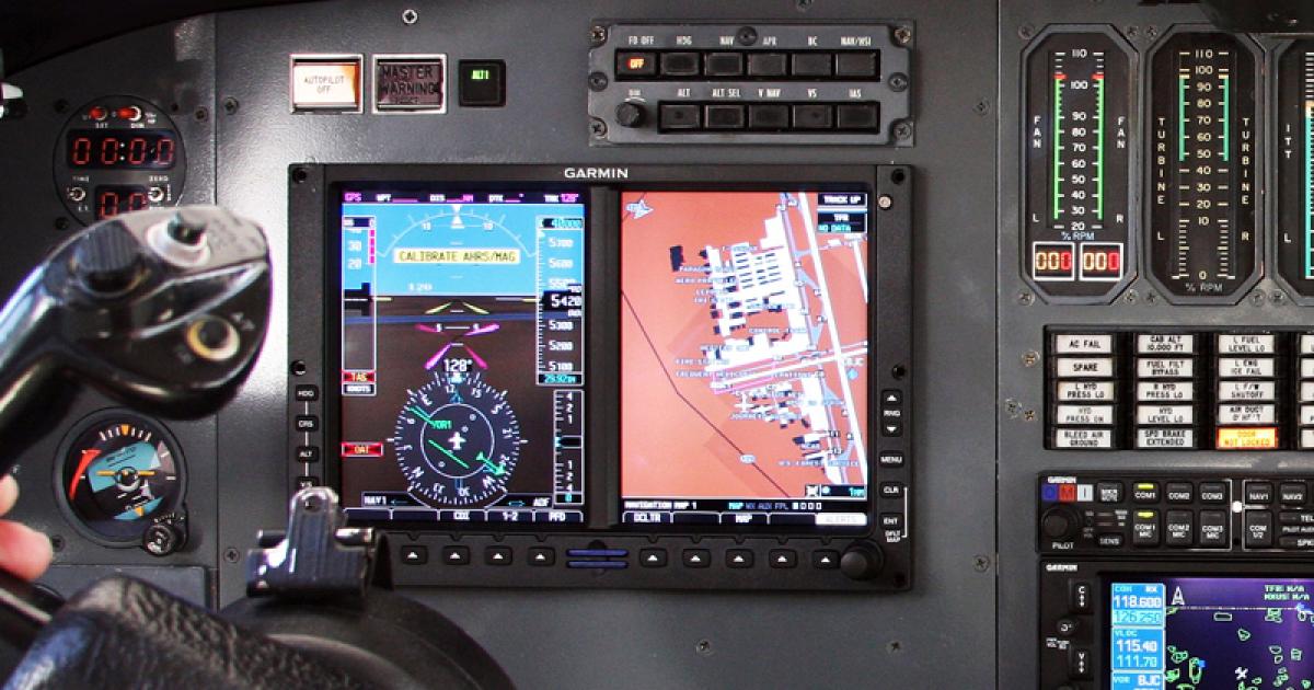 JetTech has received an STC for the installation of the Garmin G600 in the Cessna Citation 500 series.
