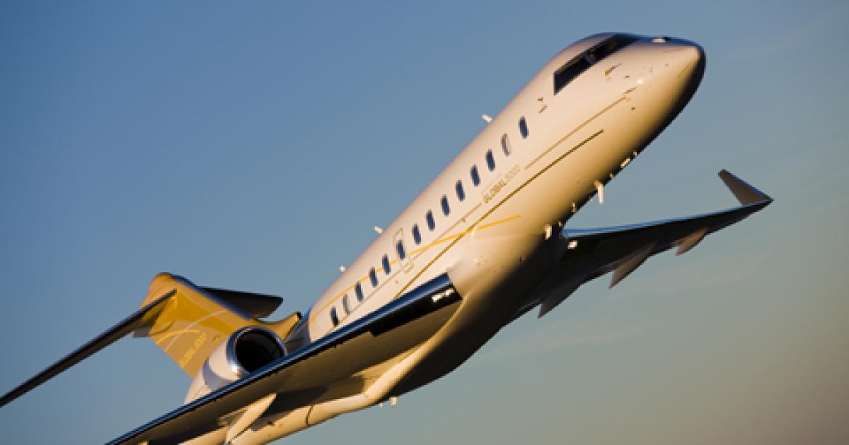 JPMorgan North America Equity Research is forecasting a 5-percent rise in business jet deliveries this year, to 627 business jets (excluding very light jets), compared with an estimated 596 jet deliveries last year. Business jet sales could also take off in 2013, if the fourth-quarter orders for 124 Bombardier business jets are any indication of what's to come. (Photo: Bombardier Aerospace)