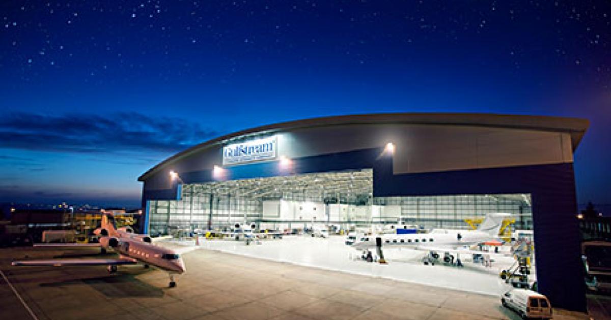 Gulfstream services more than 100 aircraft a month at its London Luton facility.