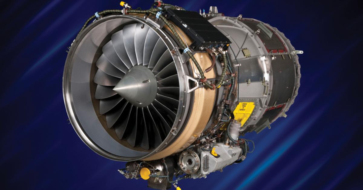 Honeywell has tested five HTF7500Es on its flying testbed, a modified Boeing 757. The engine type is to power Embraer’s Legacy 450/500 business jets.