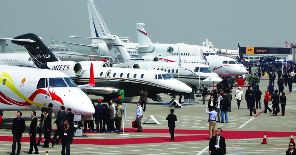 The static display at ABACE 2012 hosted 27 aircraft.