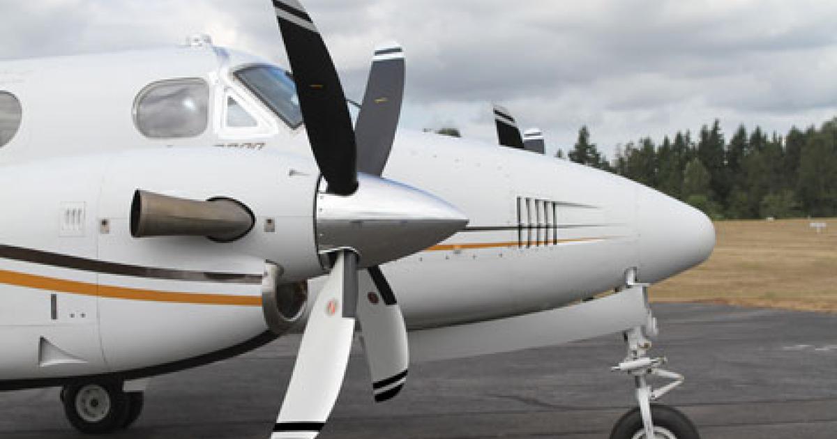 Raisbeck Engineering and Hartzell Propeller have unveiled a new “swept” blade propeller for the King Air.