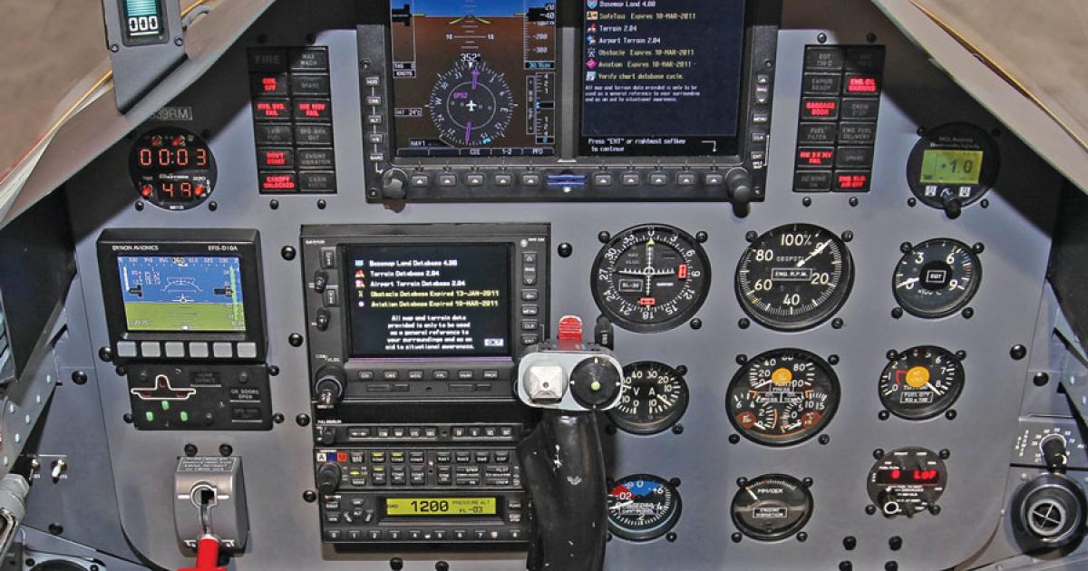 Stallion 51’s upset prevention and recovery program is conducted in an Aero L-39 Albatros updated with Garmin G500 avionics in the front and rear cockpits. It was developed by company president Lee Lauderback.