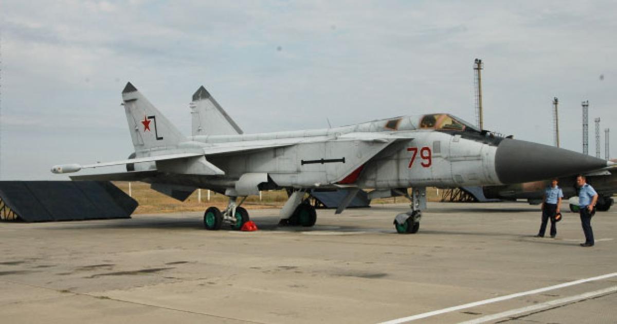 Among upgrades for Russia’s top-of-the-line MiG-31 interceptor is a new air-to-air missile. (Photo: Vladimir Karnozov)