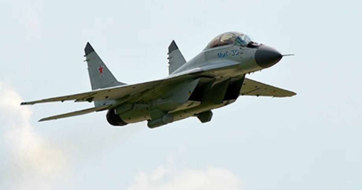 RAC MiG expects that Russia’s ministry of defense will be the launch customer of the MiG-35, earlier offered for India’s multi-role fighter competition. (Photo: RAC MiG) 