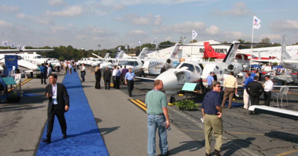 Orlando Executive Airport will host the large static display at next week’s NBAA Convention. There will also be a smaller static display outside the convention center. (Photo: Mariano Rosales)