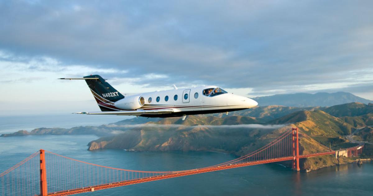 Nextant’s 400XT conversion package for the Hawker 400XP includes new engines and avionics upgrades. 