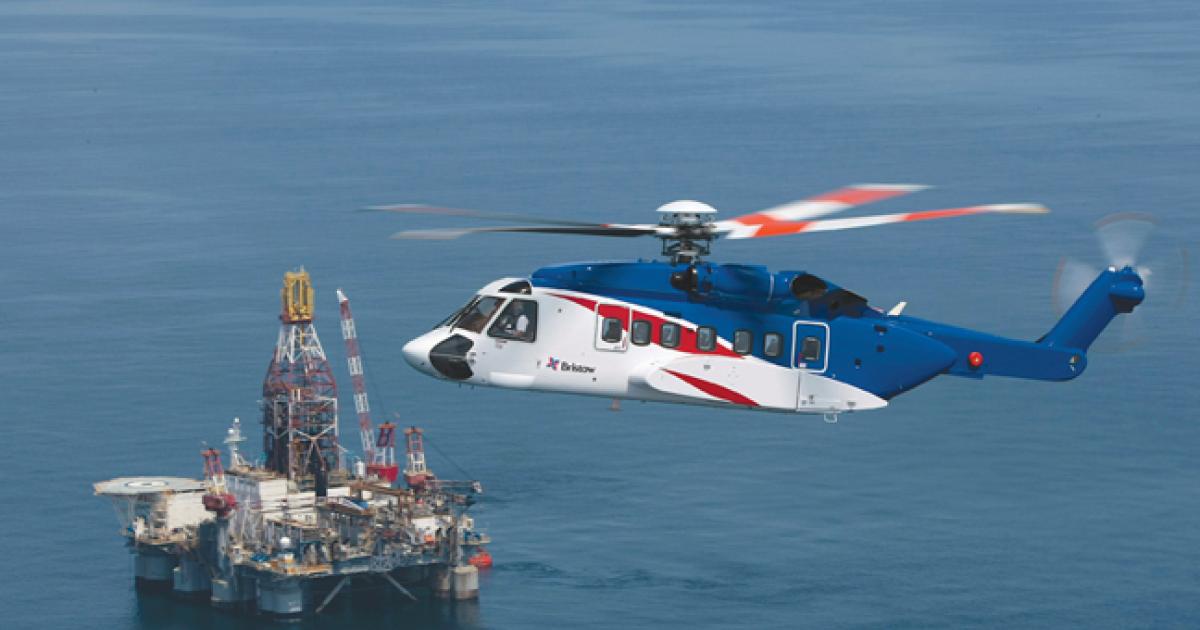 Bristow’s helicopter fleet ferries people and materials to and from oil rigs, vessels and gas platforms in the world’s major oil markets. 