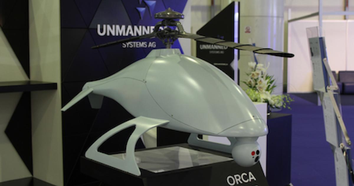 Unmanned Systems' Orca UAV employs a revolutionary tip-jet propulsion method that not only improves performance in many key areas, but also overcomes many of the operational problems encountered with conventional propulsion methods.
