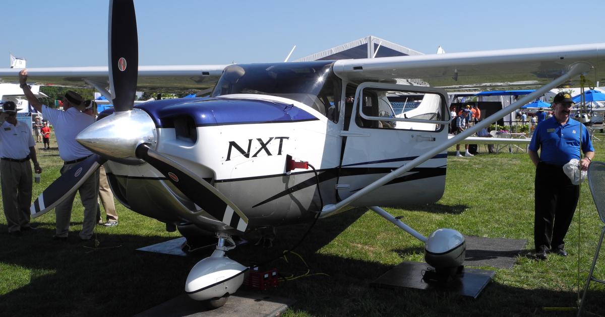 Cessna introduced the diesel-powered Turbo 182 NXT at AirVenture. (Photo: Matt Thurber)