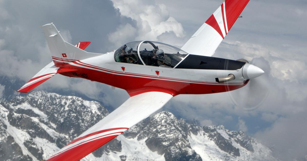 India chose the PC-7 Mk II over four competing turboprop trainers. (Photo: Pilatus Aircraft)